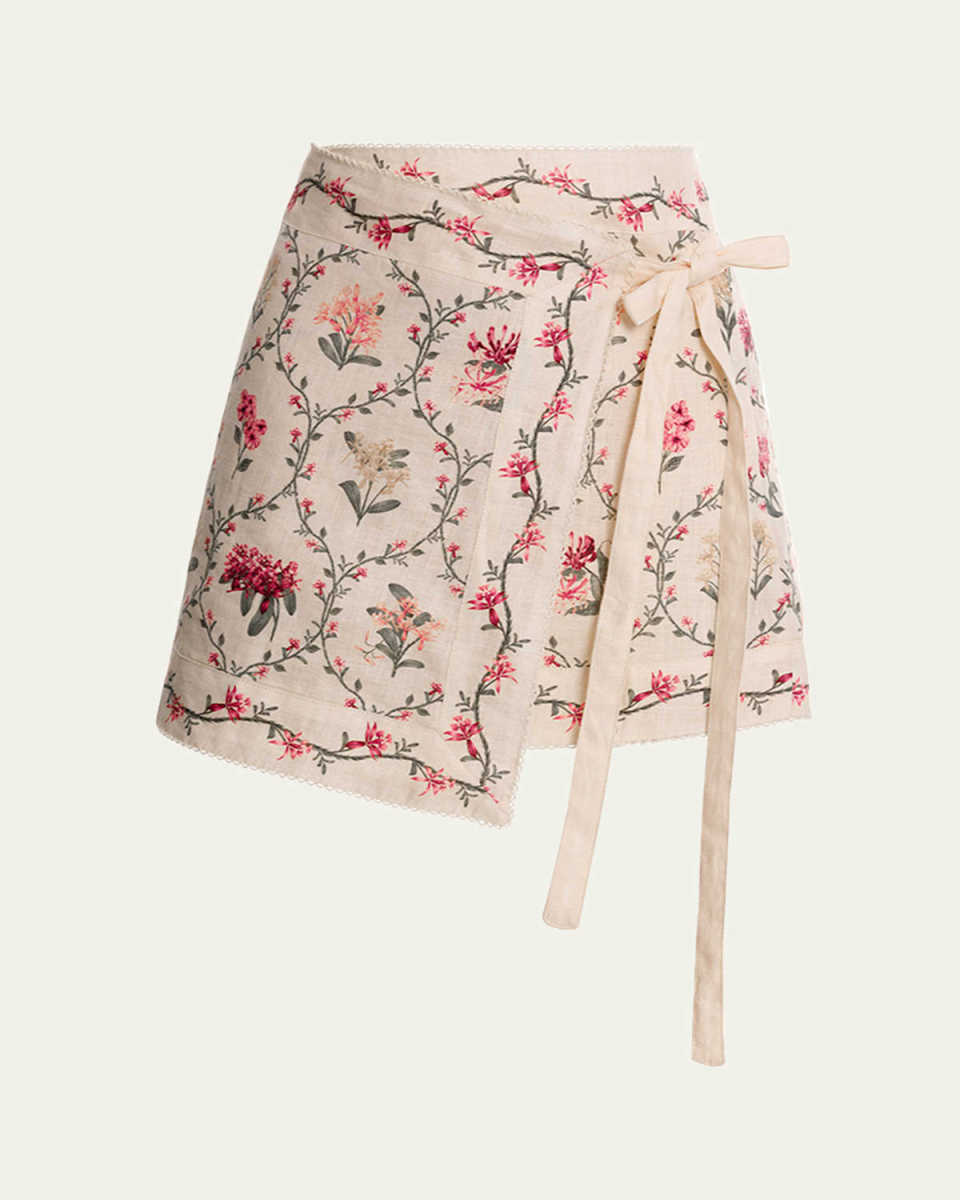Luna Orquidea Mini Skirt Coverup